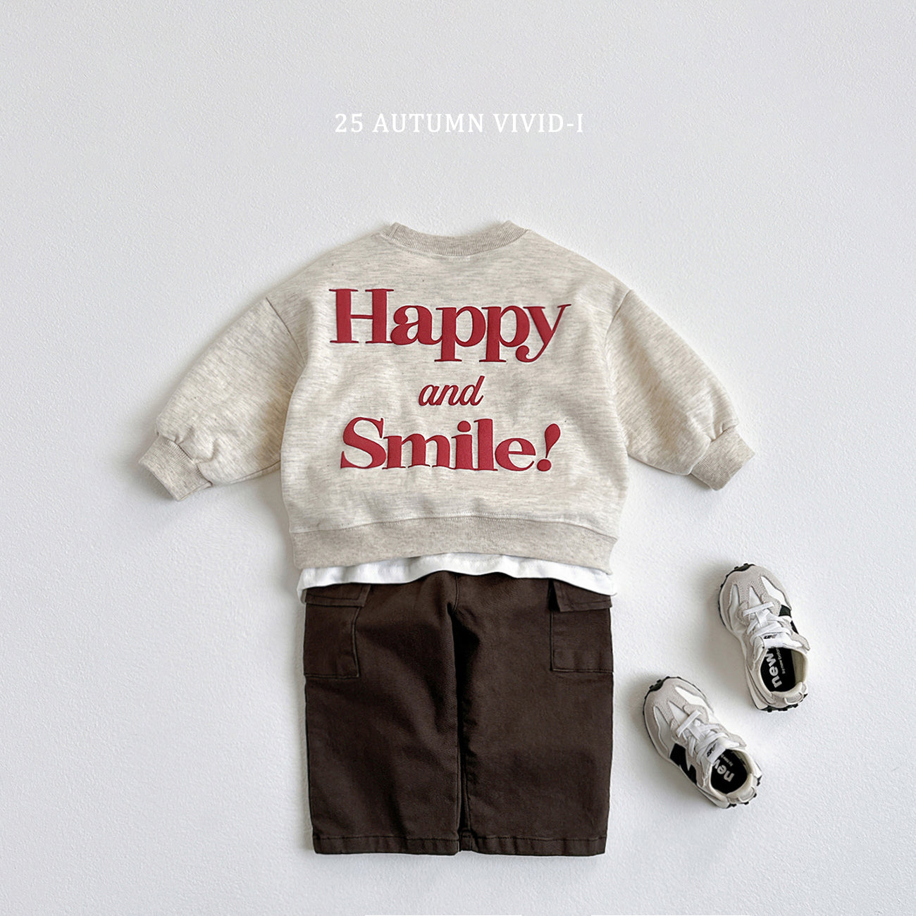 Happy Embossed Sweatshirt