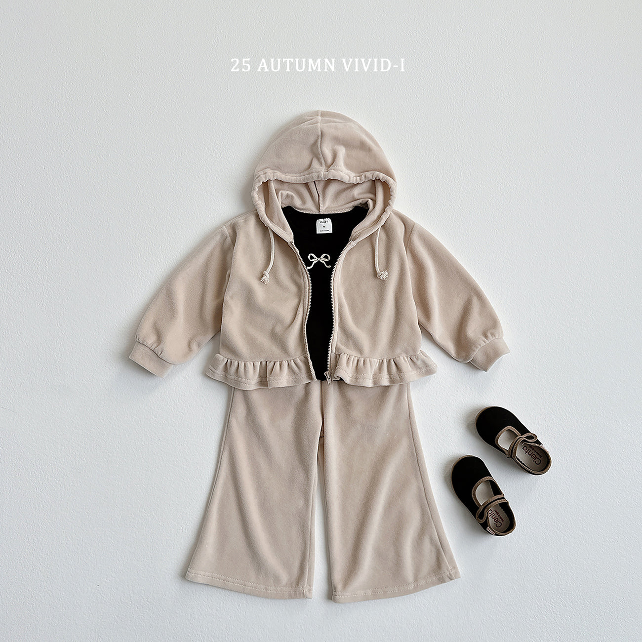 Velour Zip-up Set (Top + Bottom)
