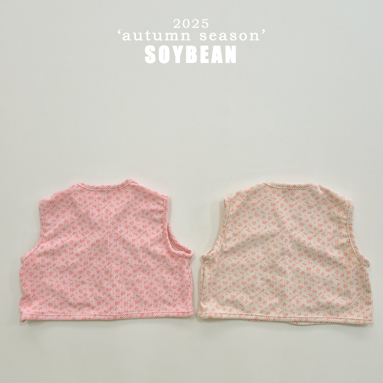 Corduroy Flower Vest