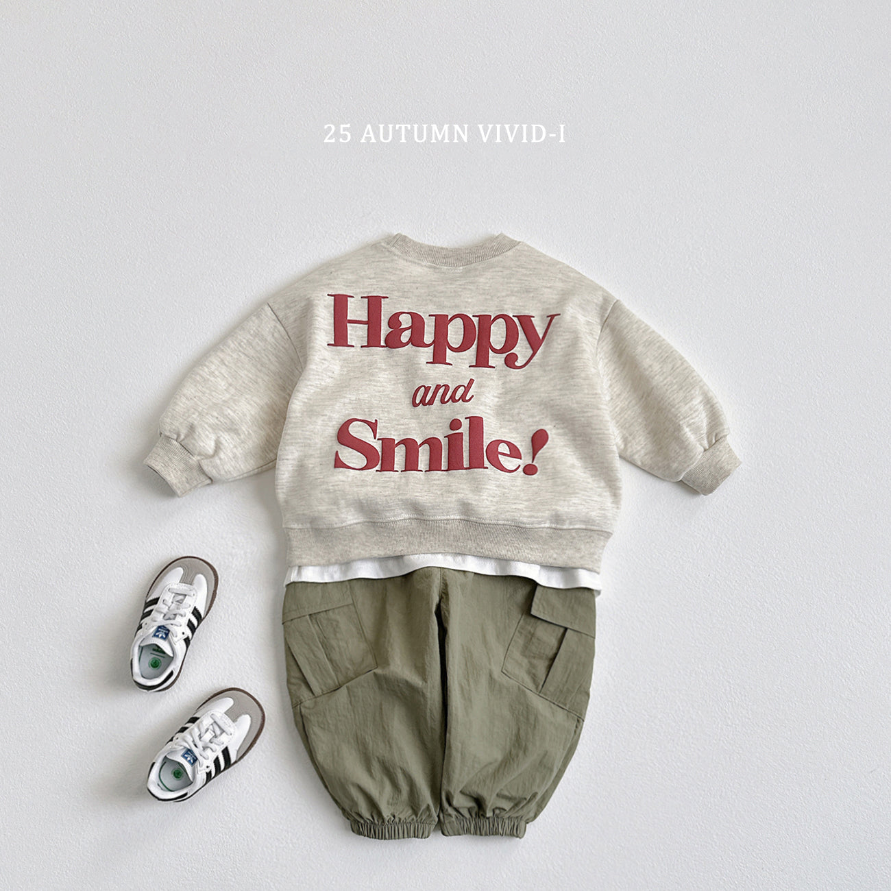 Happy Embossed Sweatshirt