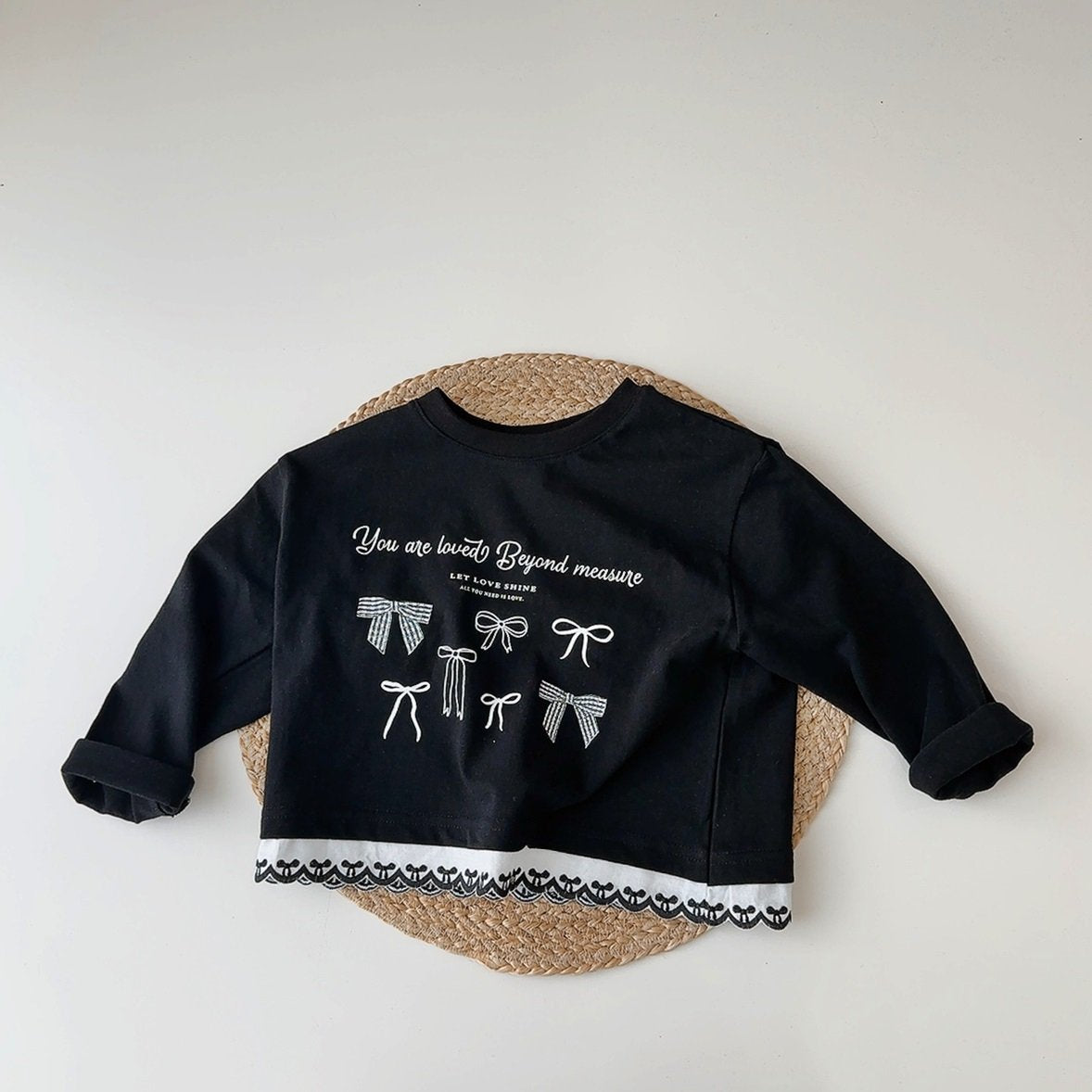 Ribbon Hem Lace Tee