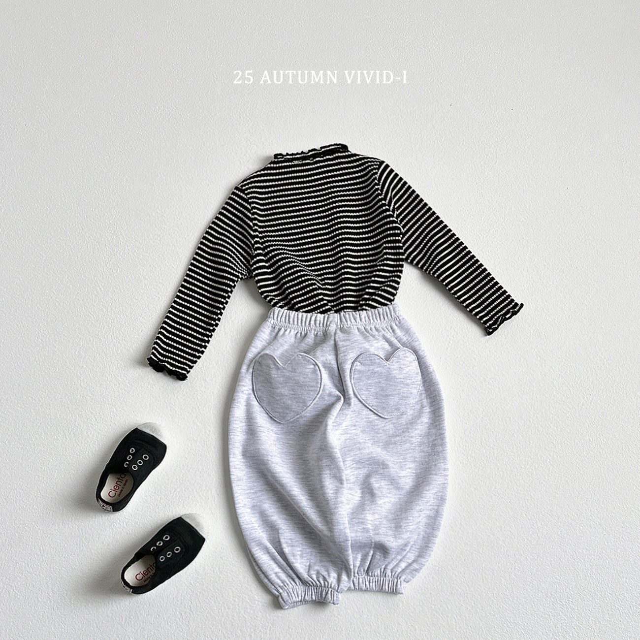 Stripe Ribbed Loose-fit T-shirt
