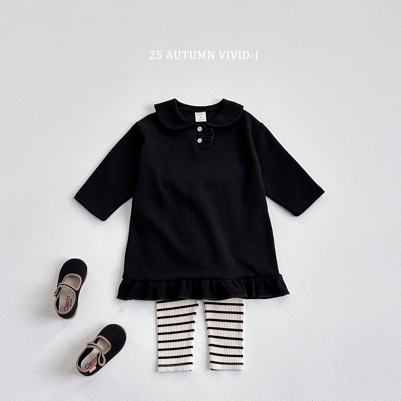 Button Frill Dress