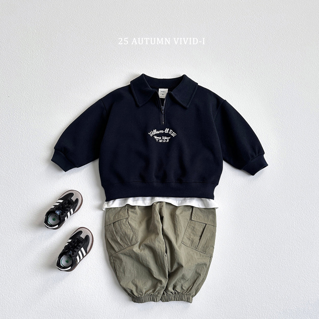 Embroidery Anorak Sweatshirt