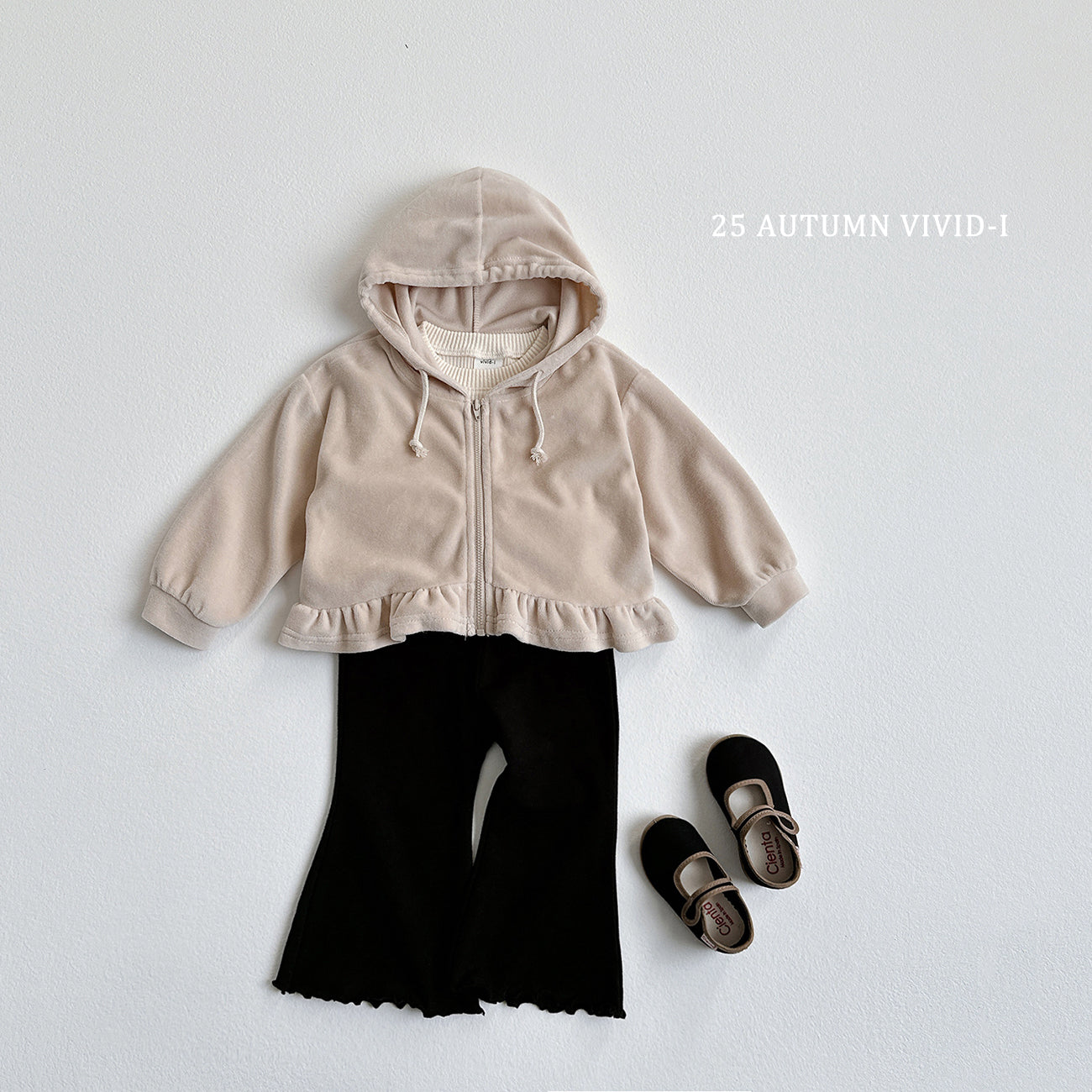 Velour Zip-up Set (Top + Bottom)