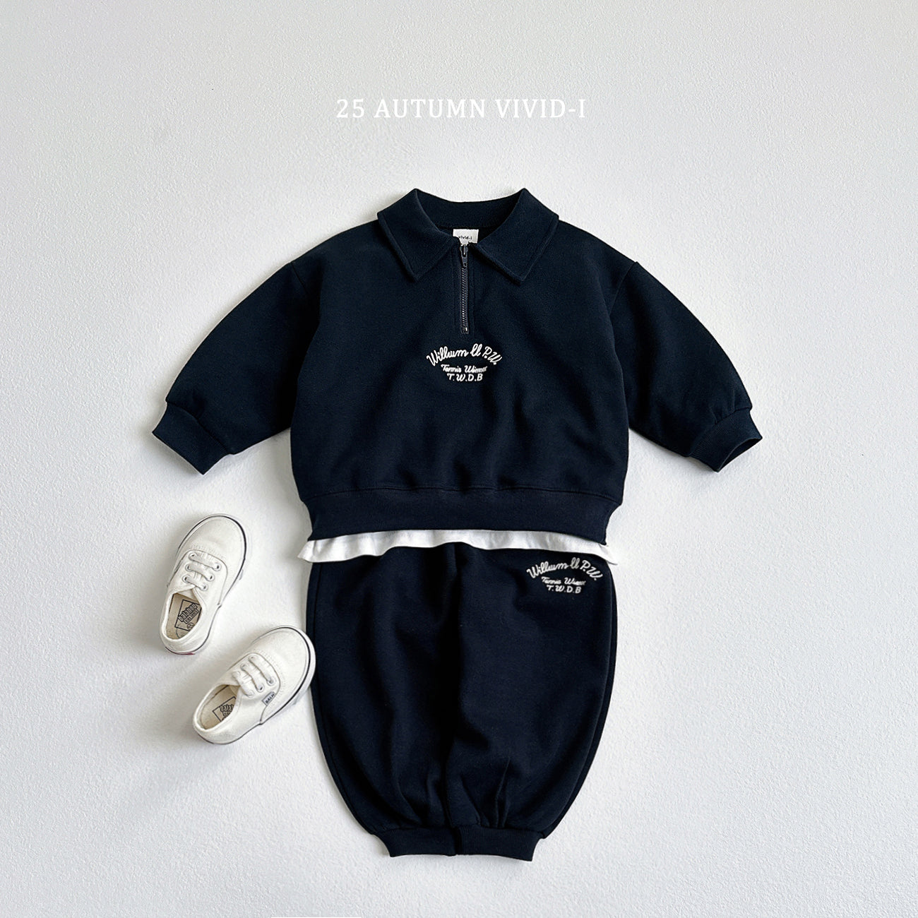 Embroidery Anorak Sweatshirt