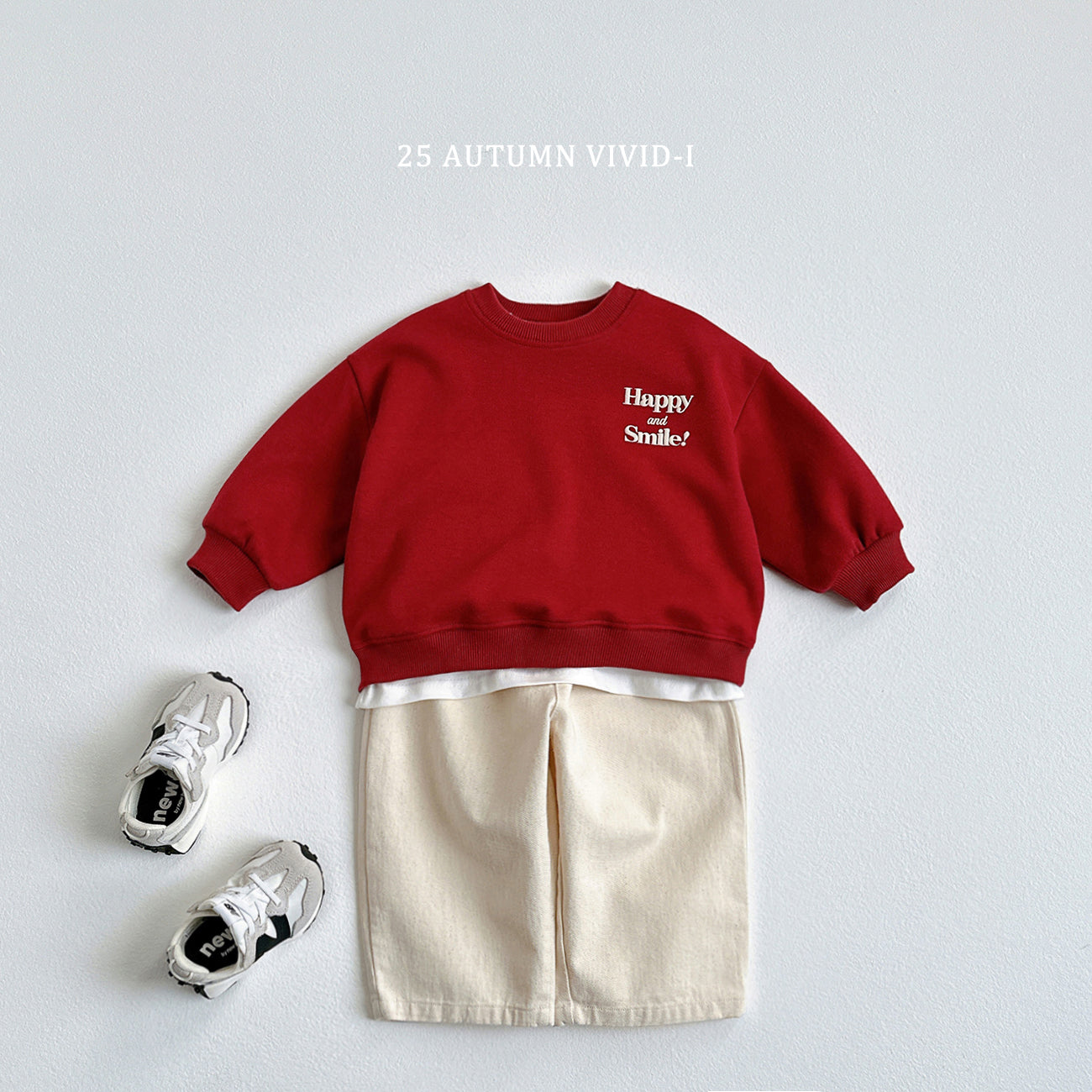 Happy Embossed Sweatshirt