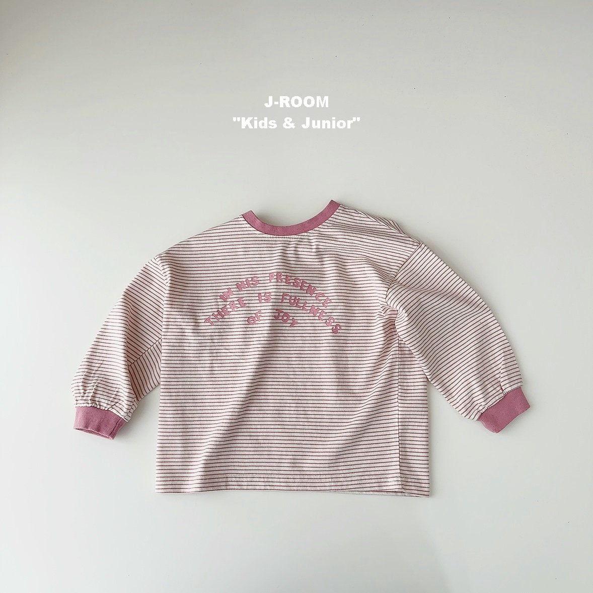 Ribbed Stripe Print Tee