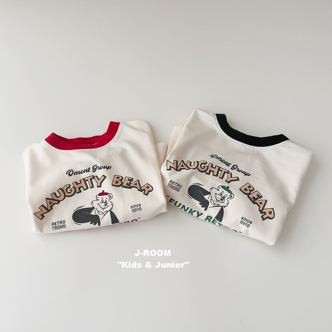 Ribbed Contrast Print Tee