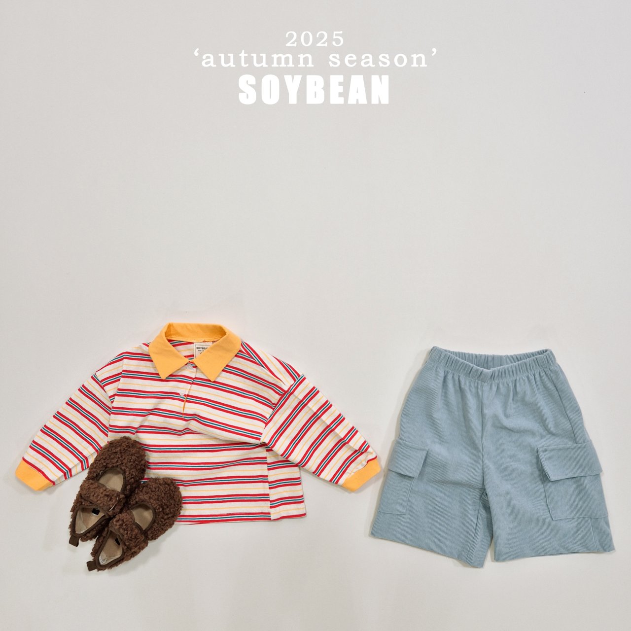 Corduroy Cargo 3/4 Pants