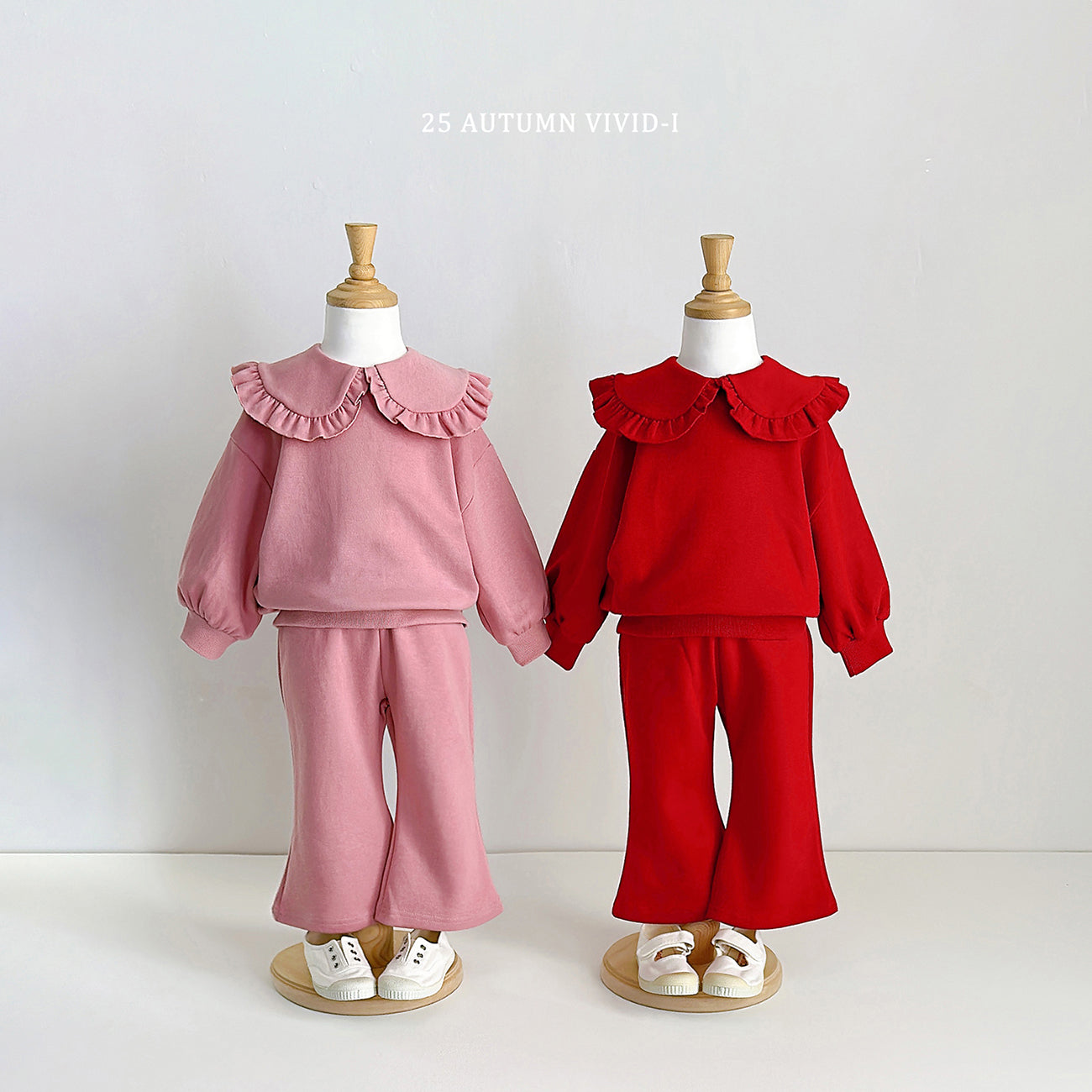 Round Collar Flared Set-up