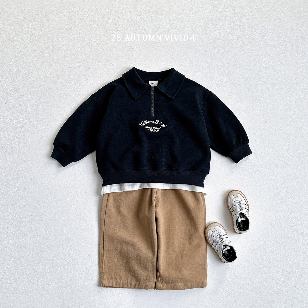 Embroidery Anorak Sweatshirt