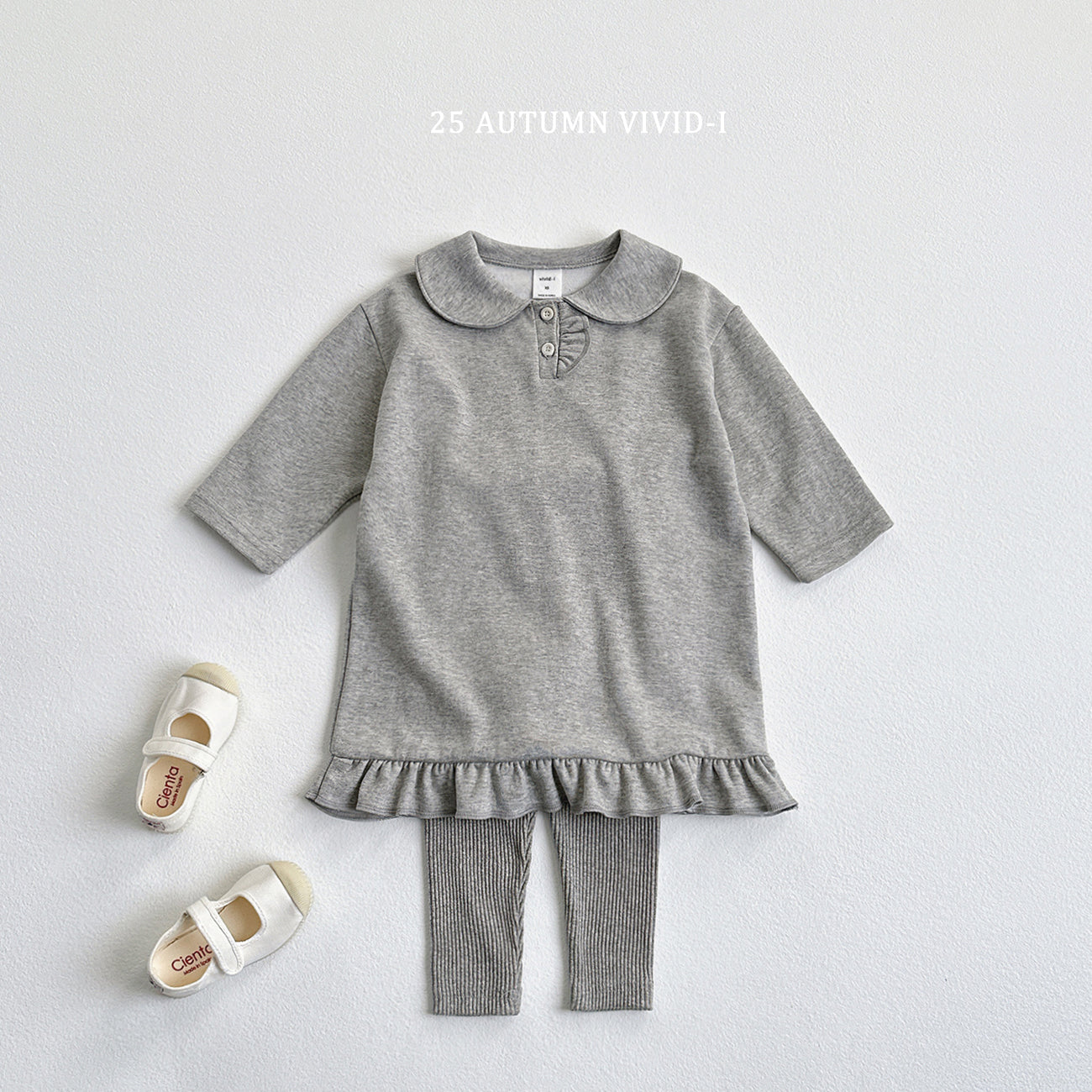 Button Frill Dress