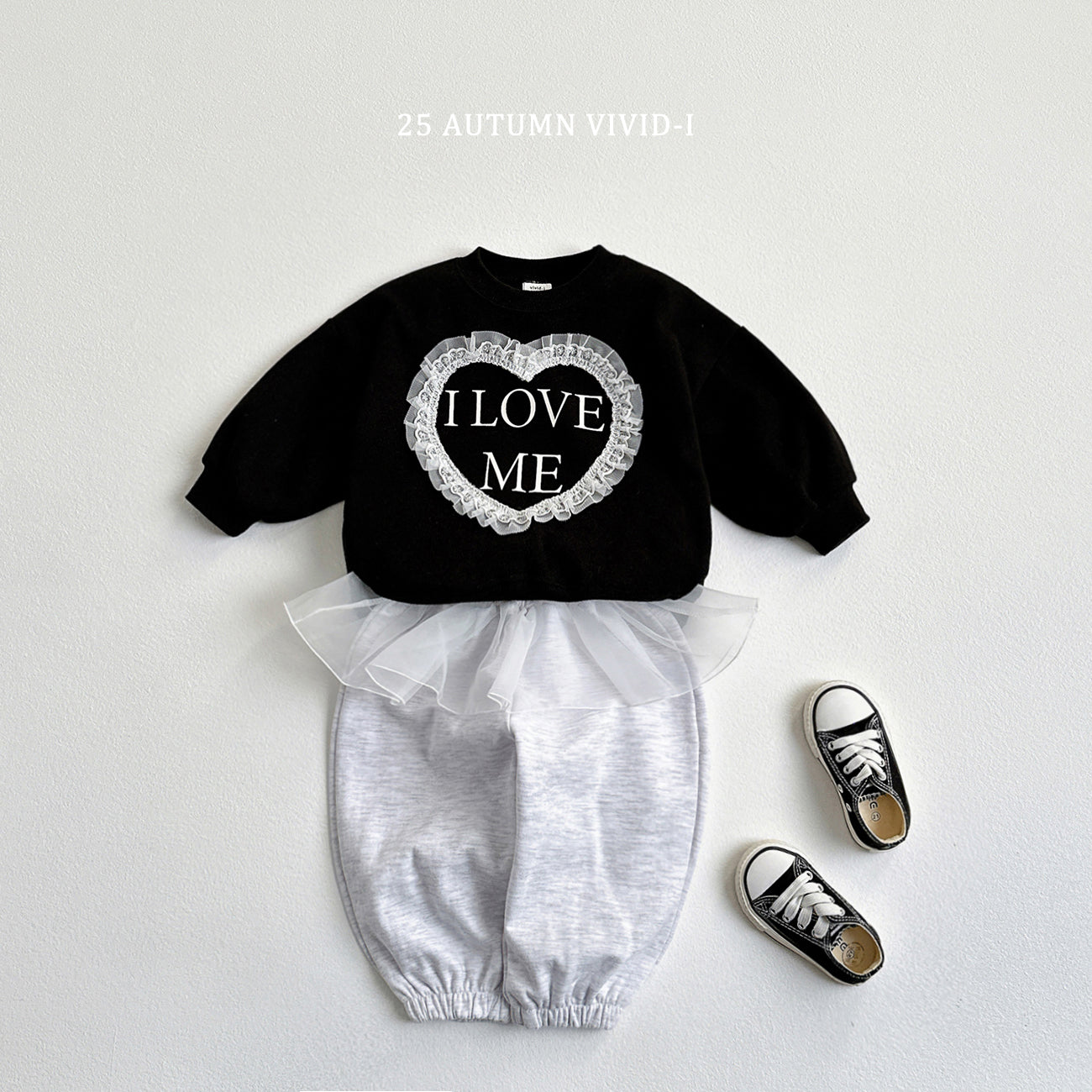 Lace Heart Sweatshirt