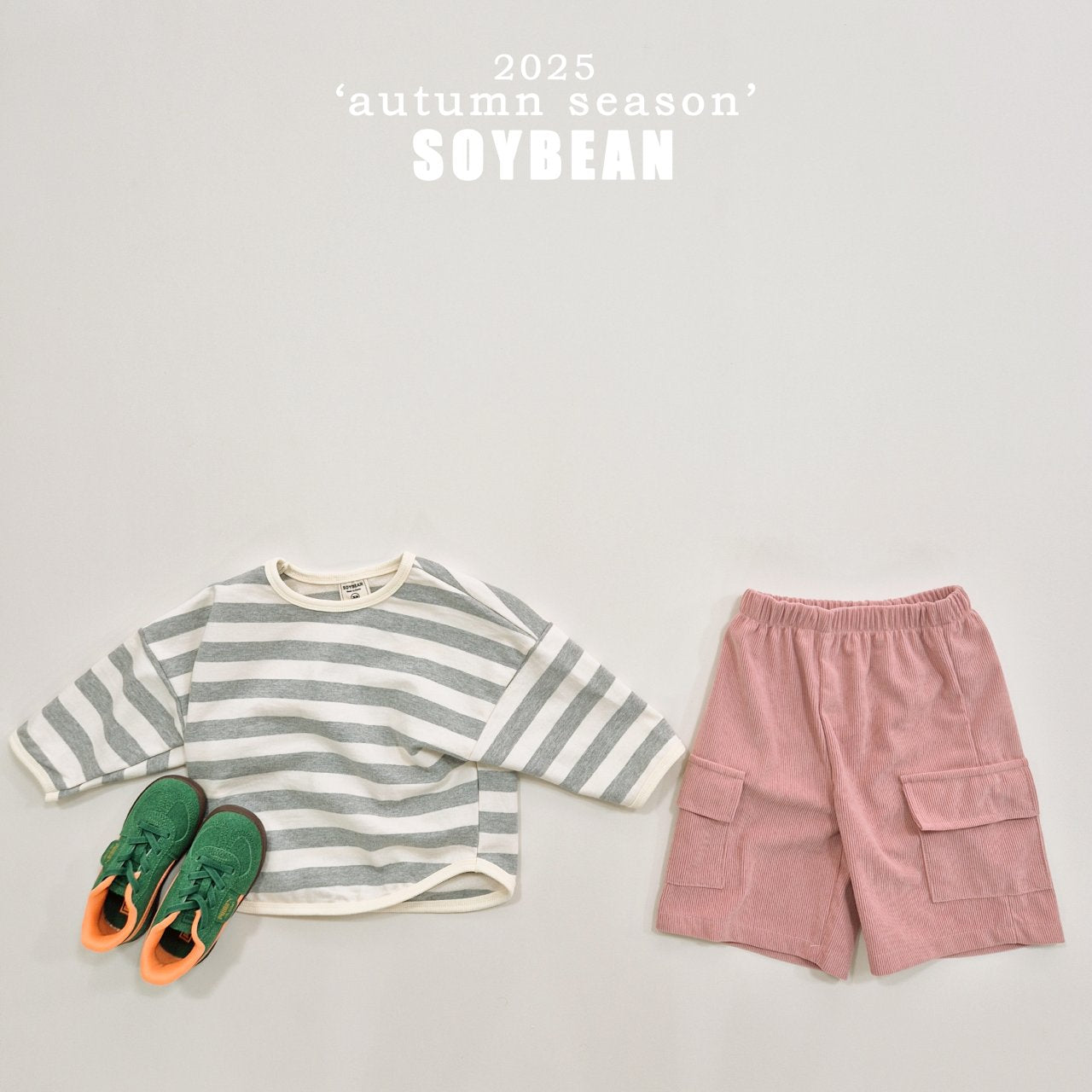 Corduroy Cargo 3/4 Pants