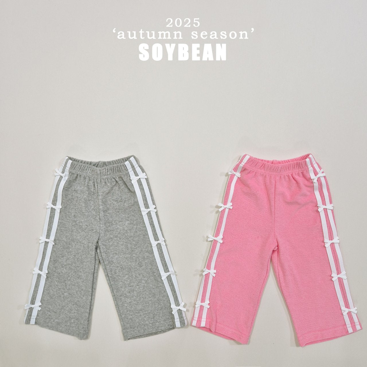 Ribbon Terry Line Pants