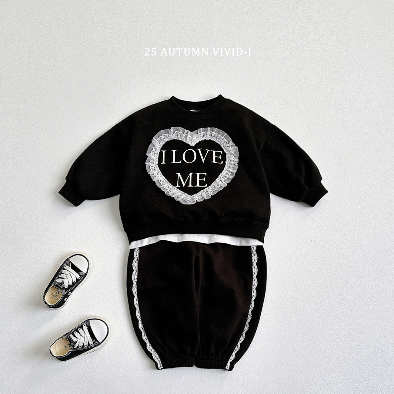 Lace Heart Sweatshirt