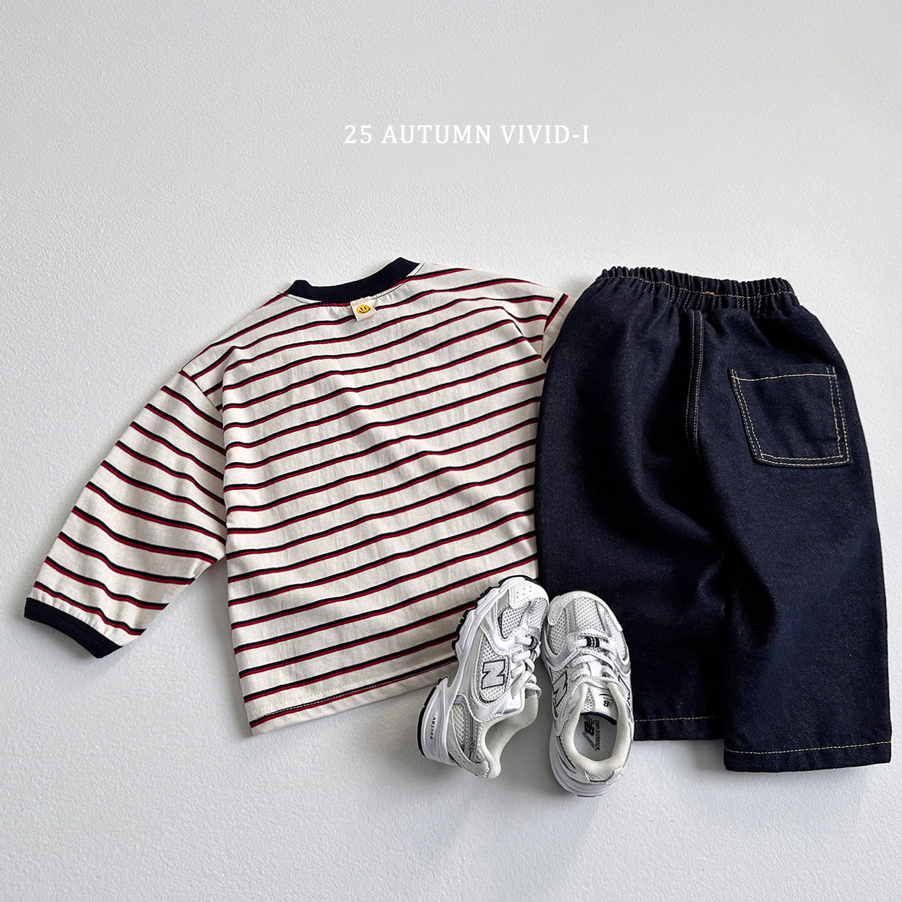 Smile Label Stripe T-shirt