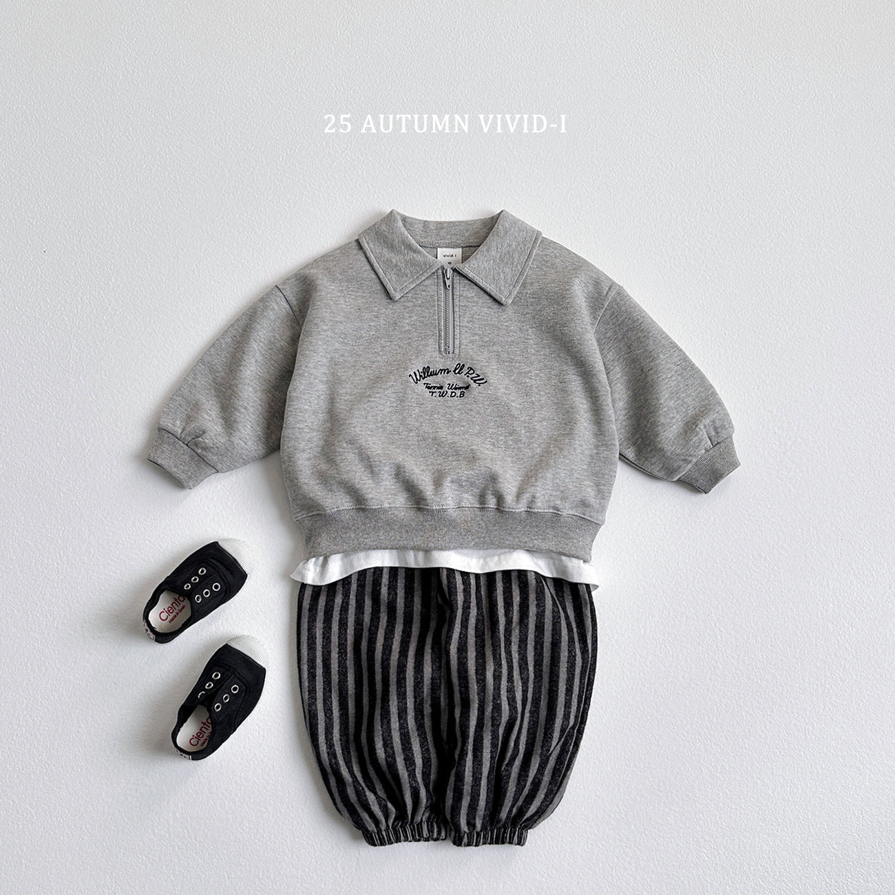 Embroidery Anorak Sweatshirt