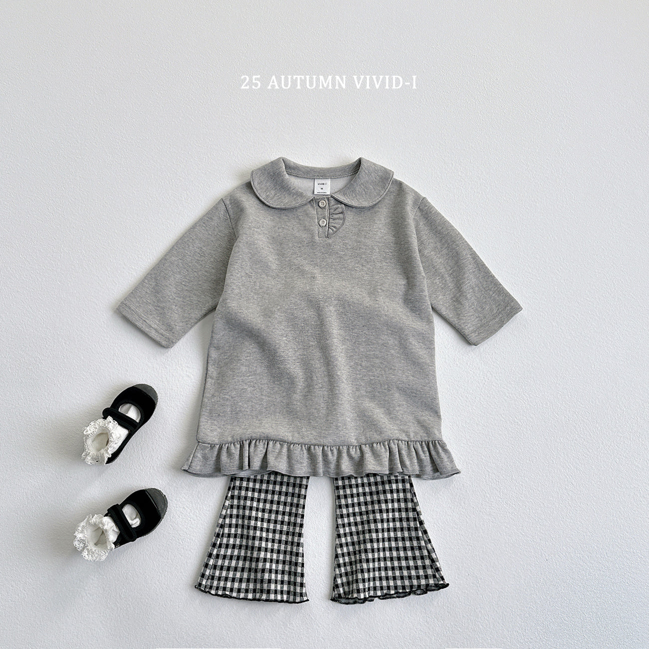 Button Frill Dress