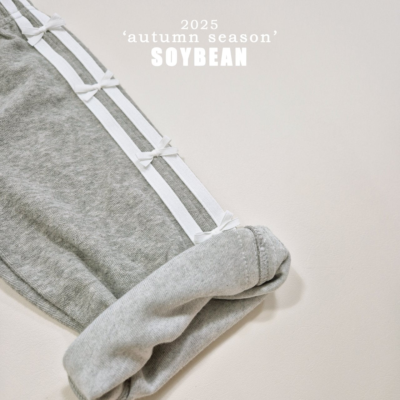 Ribbon Terry Line Pants