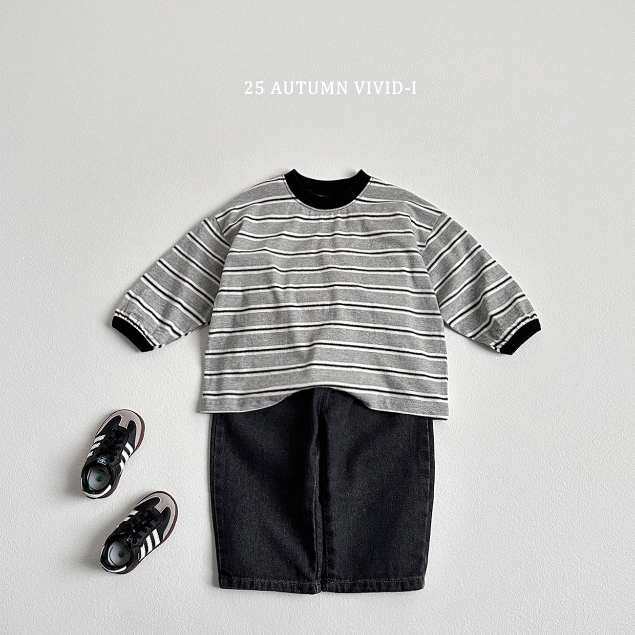 Smile Label Stripe T-shirt