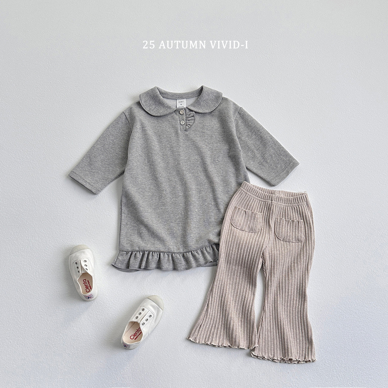 Button Frill Dress