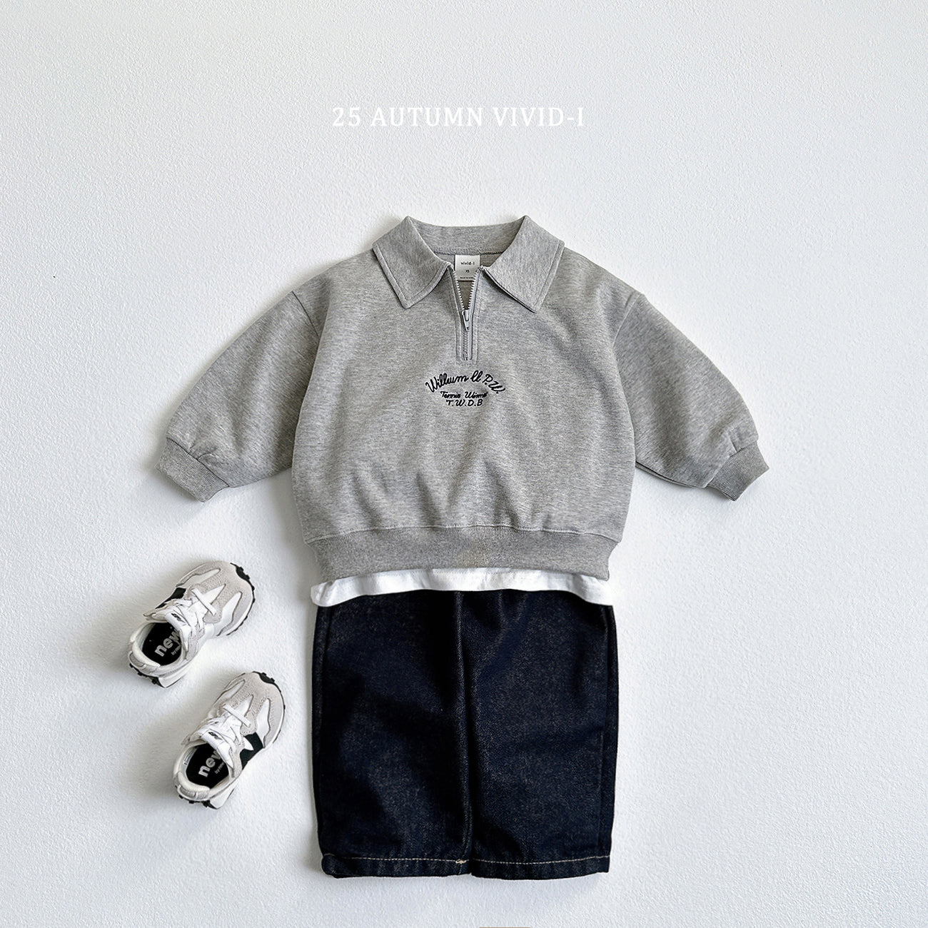 Embroidery Anorak Sweatshirt