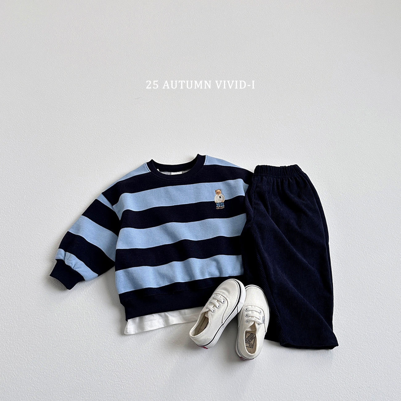 Bold Stripe Bear Sweatshirt