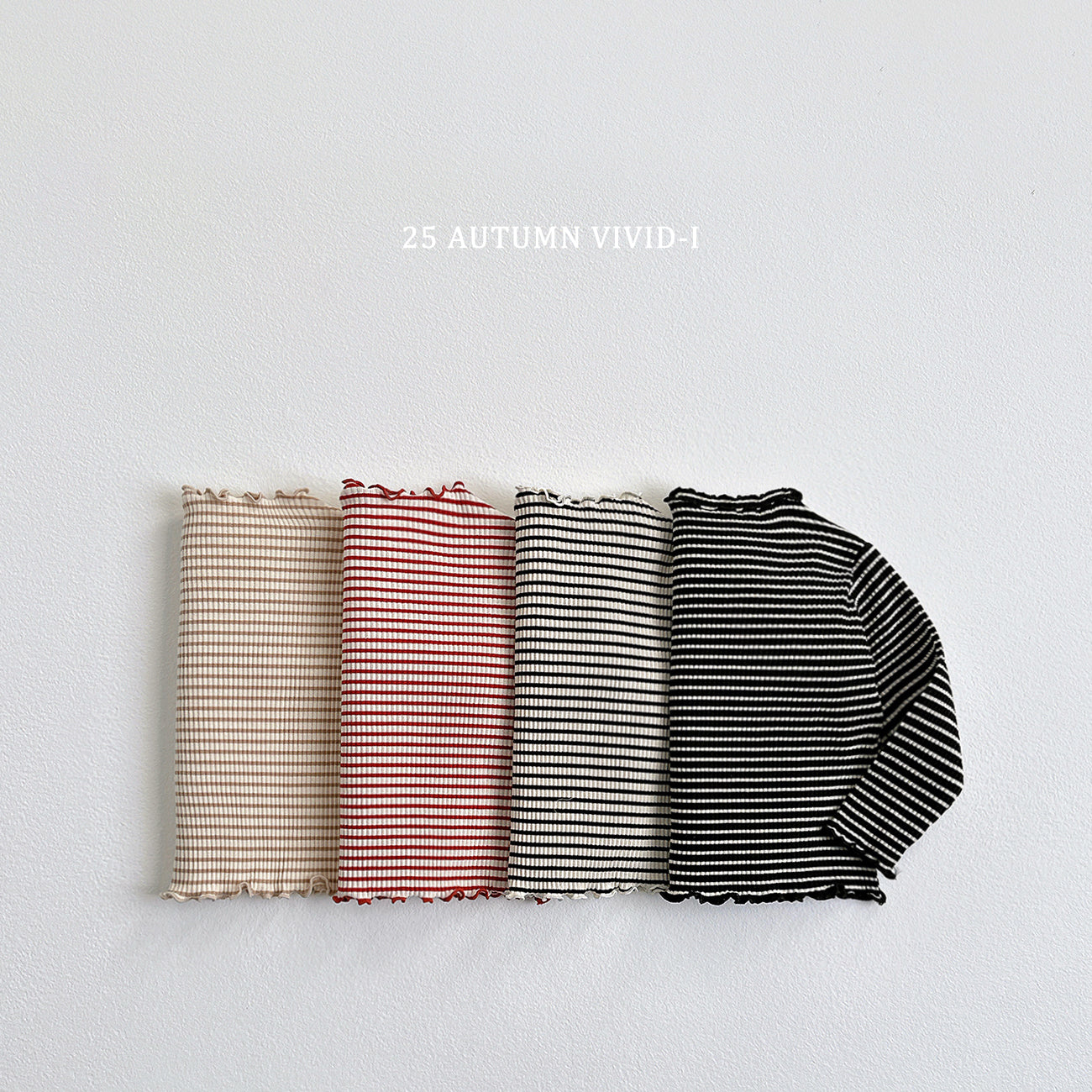Stripe Ribbed Loose-fit T-shirt