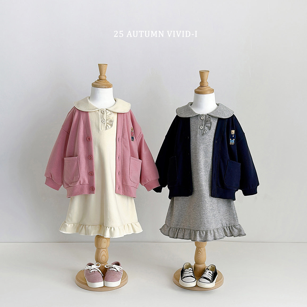 Button Frill Dress