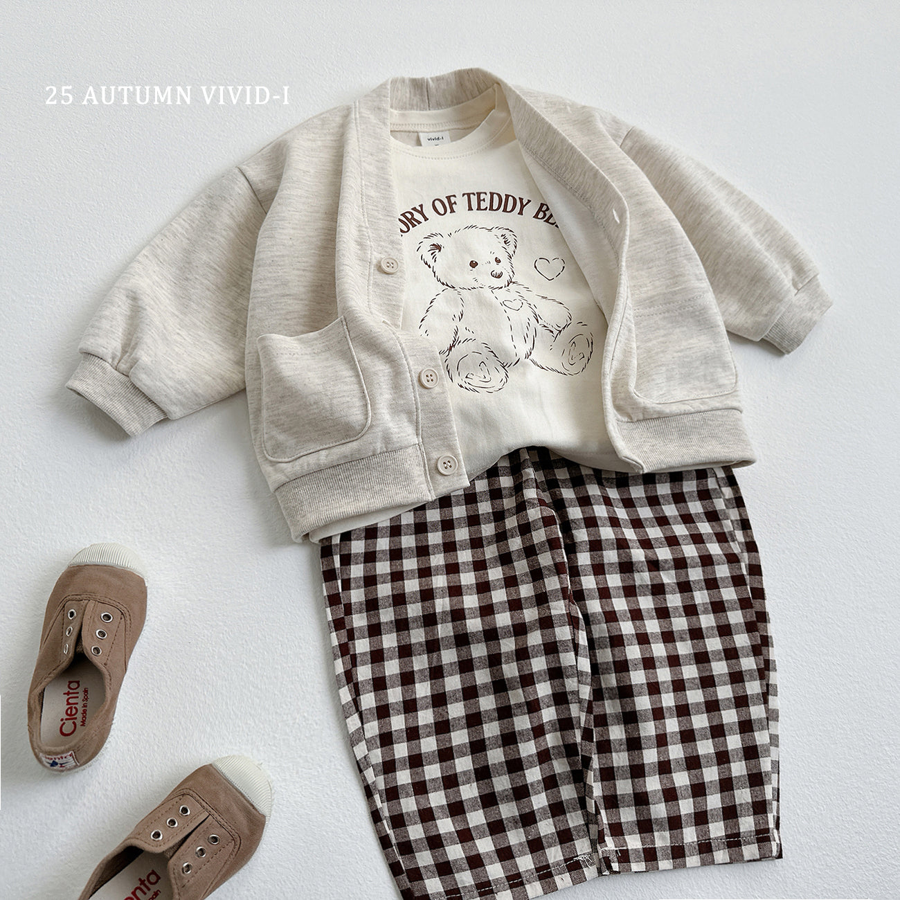 Bear Check Set (Top + Bottom)