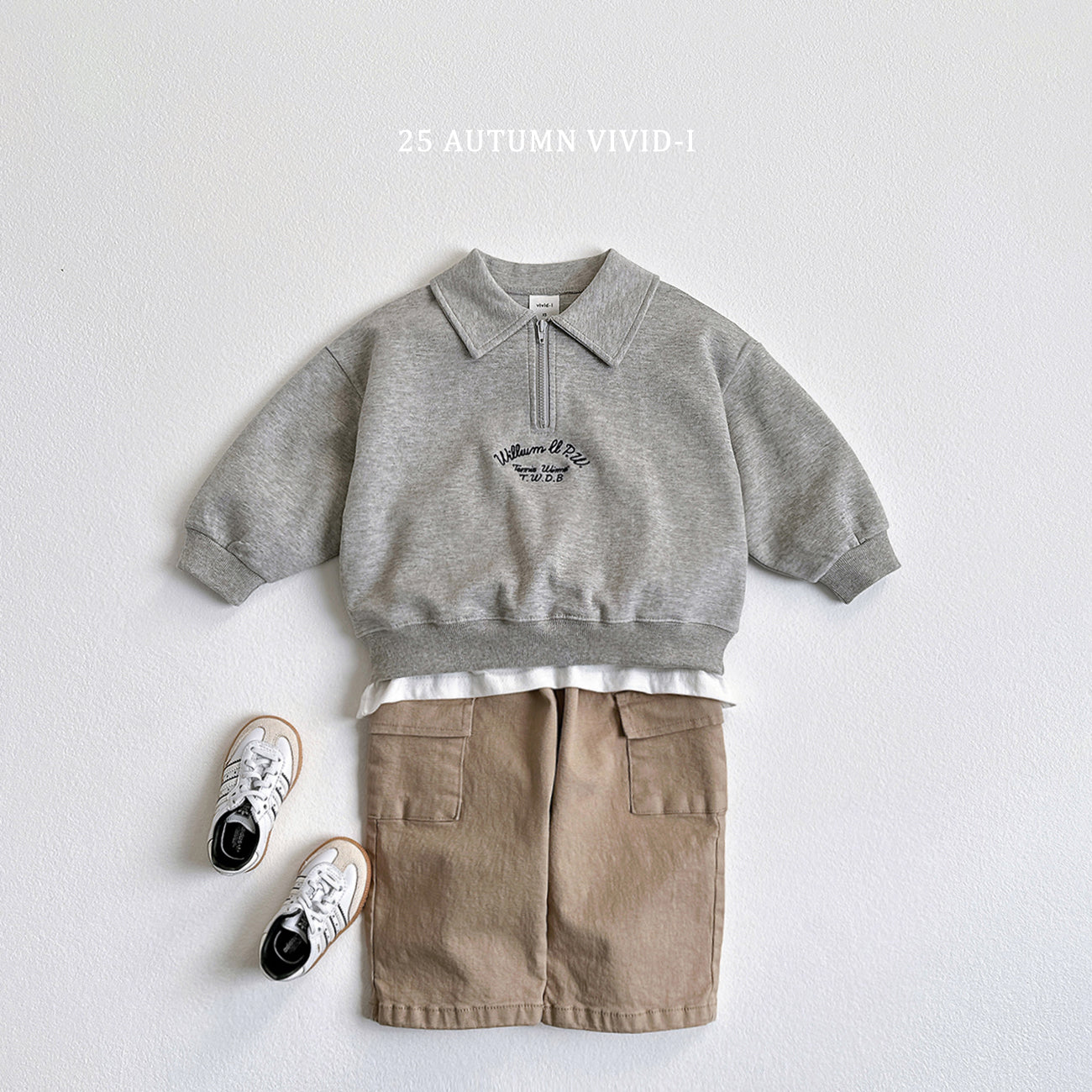 Embroidery Anorak Sweatshirt
