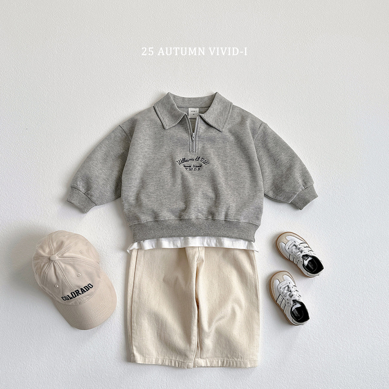 Embroidery Anorak Sweatshirt