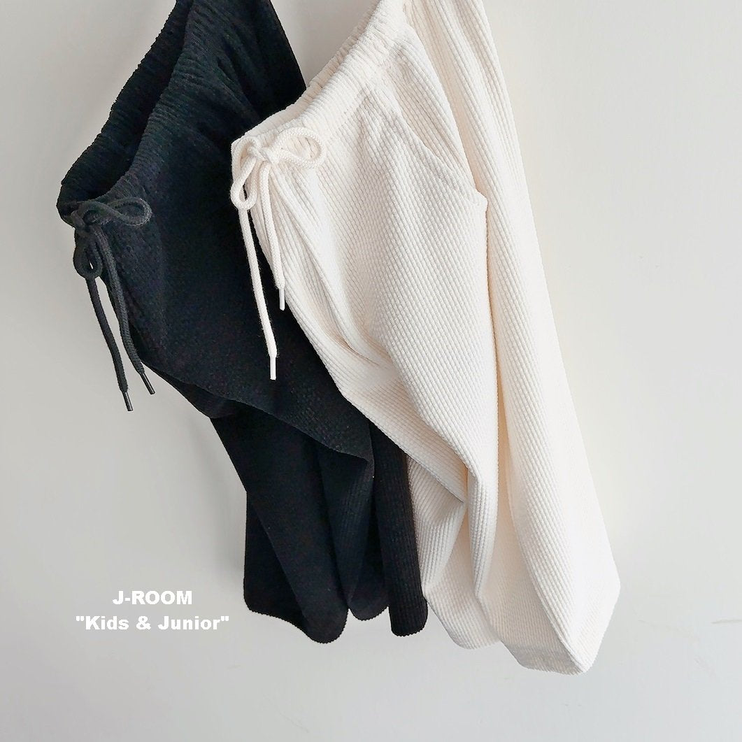 Soft Ribbed Wide Pants