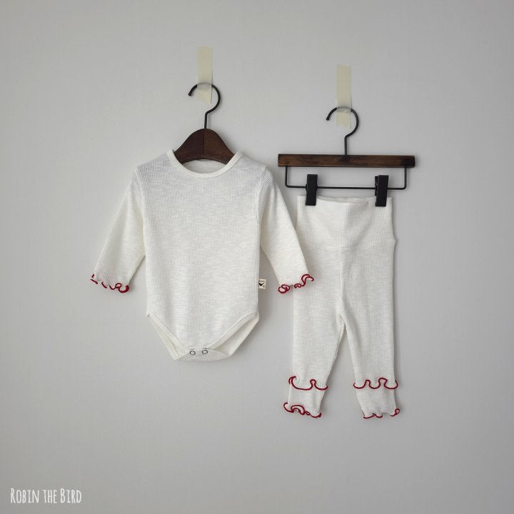 Modal Frill Bodysuit Set