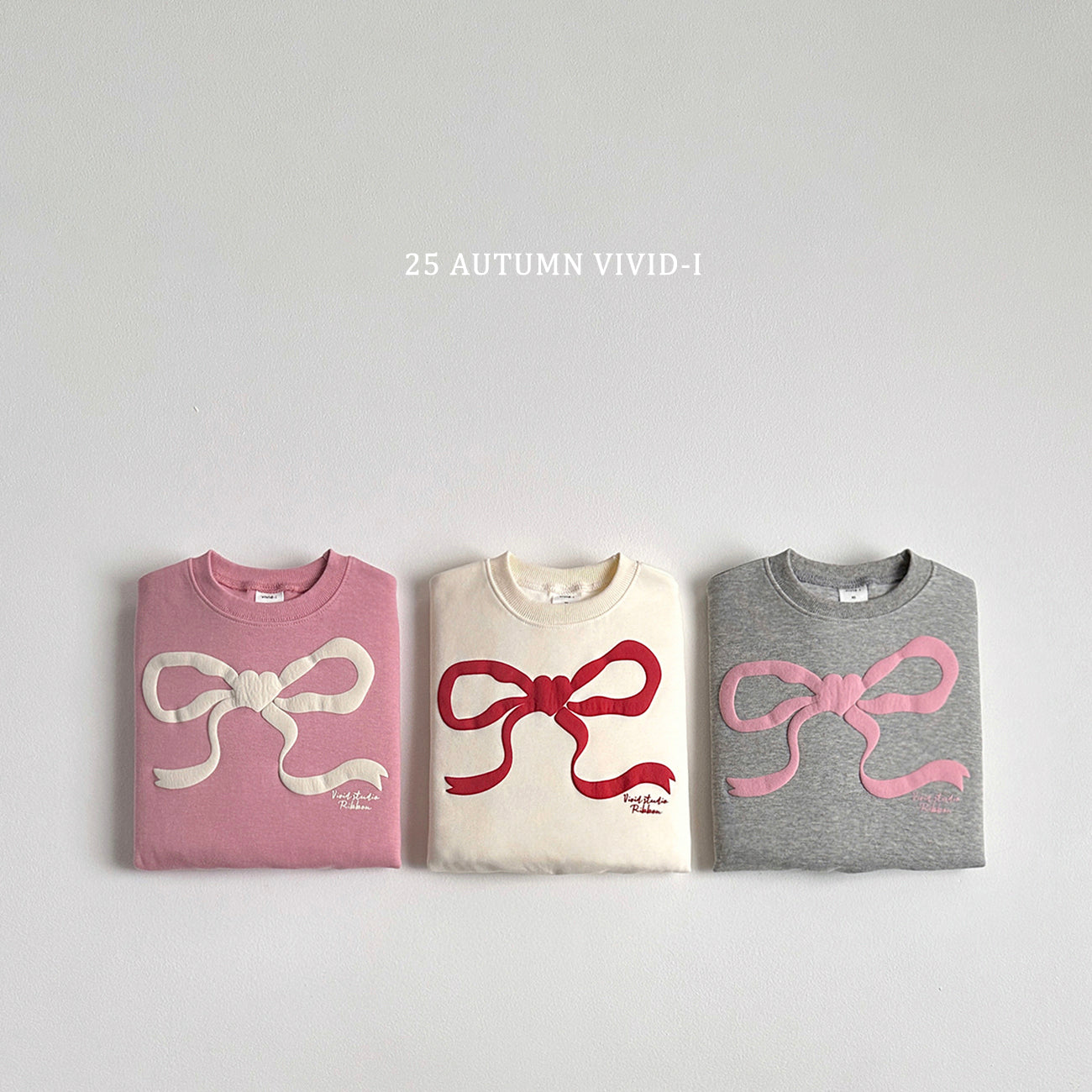 Ribbon Embossed Sweatshirt