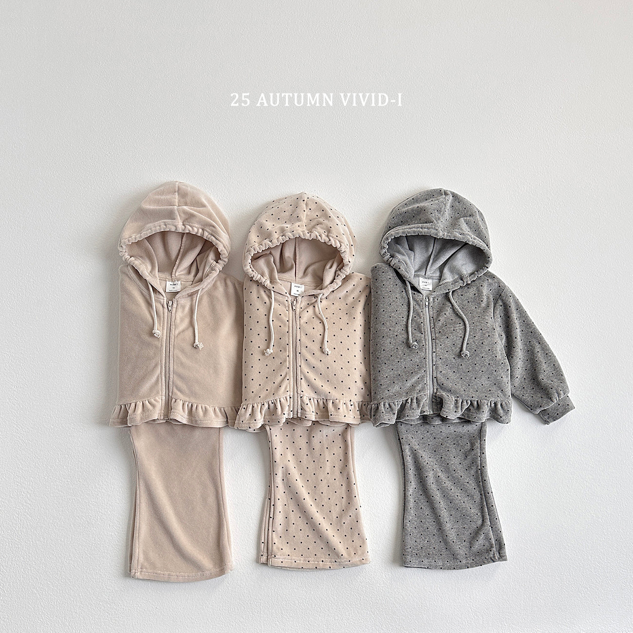 Velour Zip-up Set (Top + Bottom)