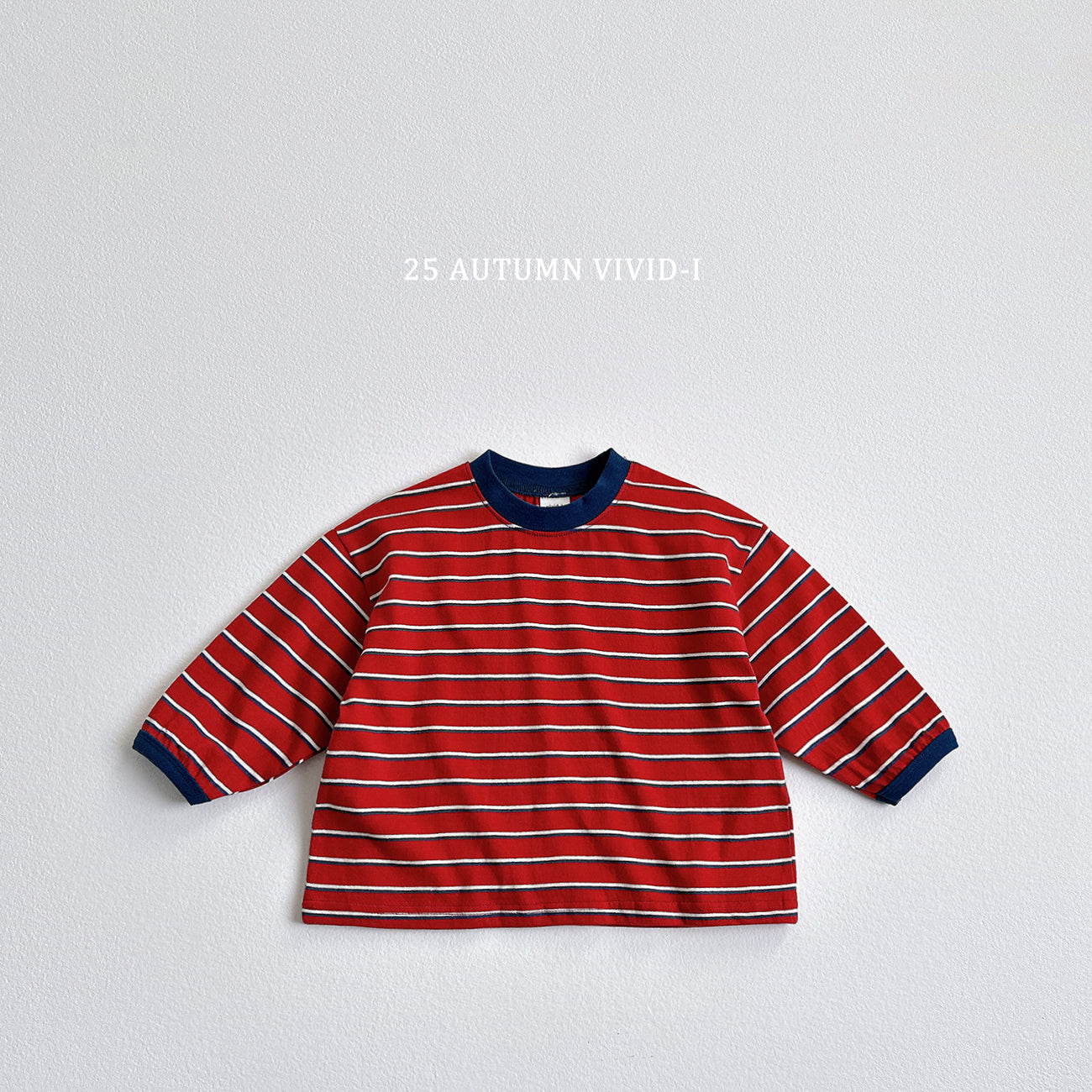 Smile Label Stripe T-shirt