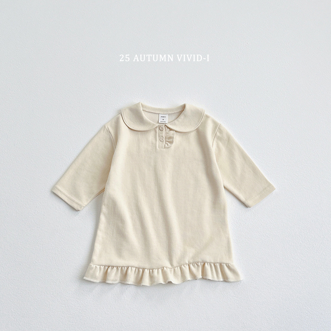 Button Frill Dress