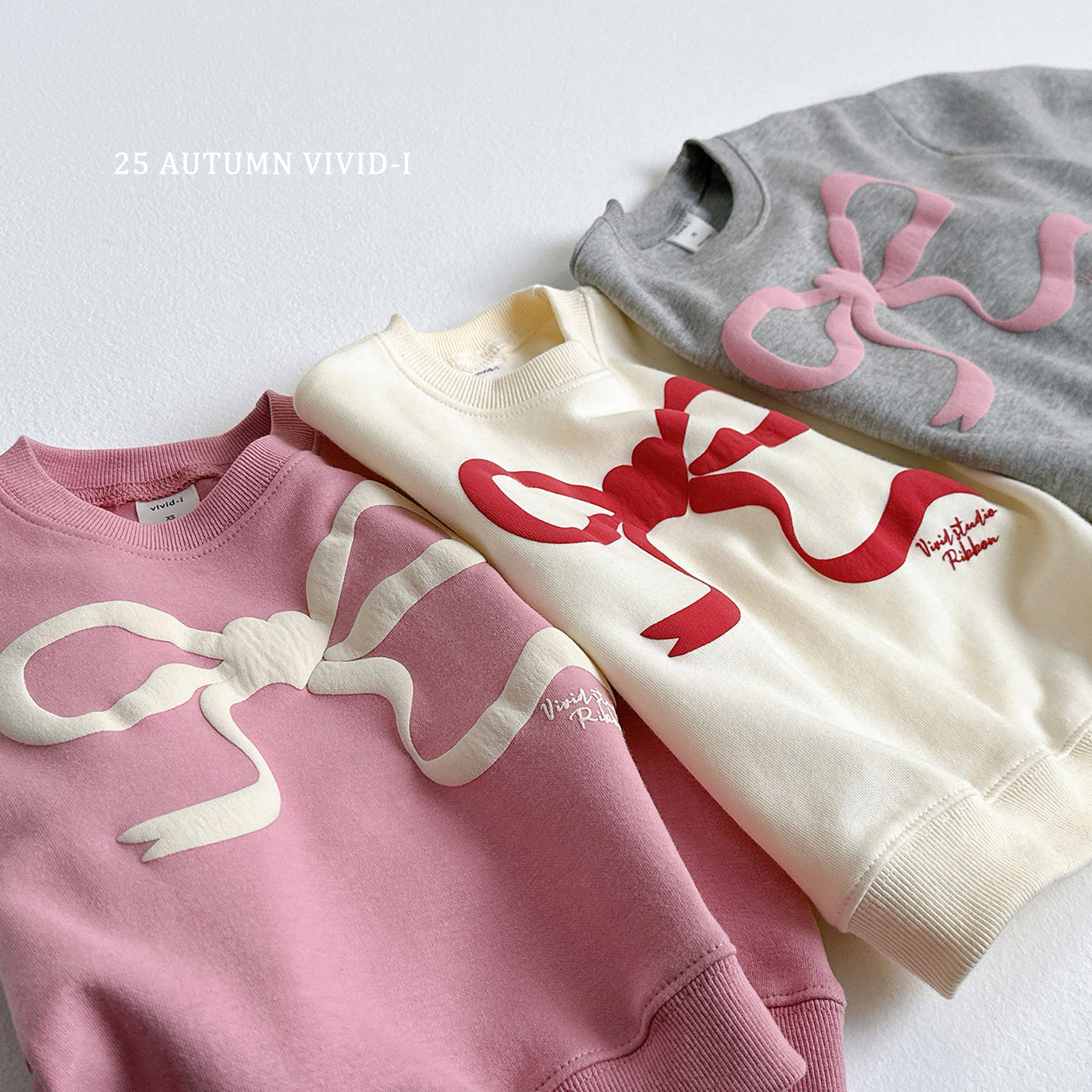 Ribbon Embossed Sweatshirt