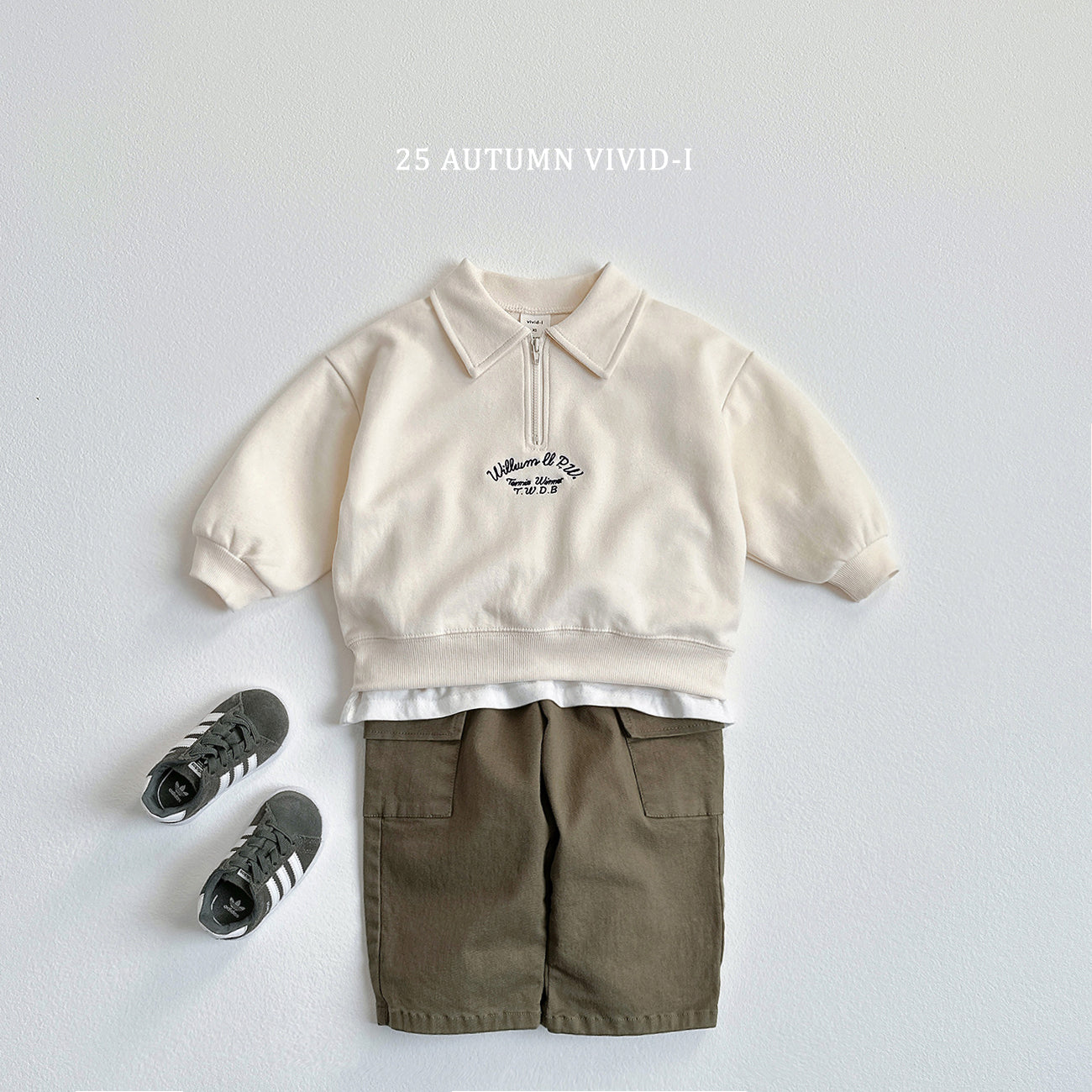 Embroidery Anorak Sweatshirt