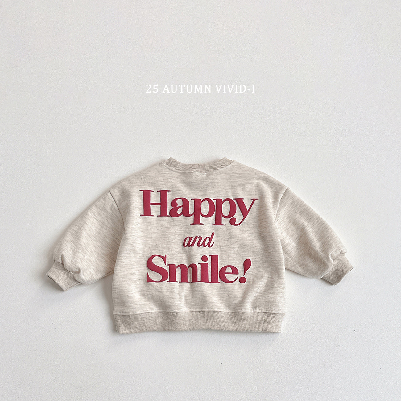 Happy Embossed Sweatshirt