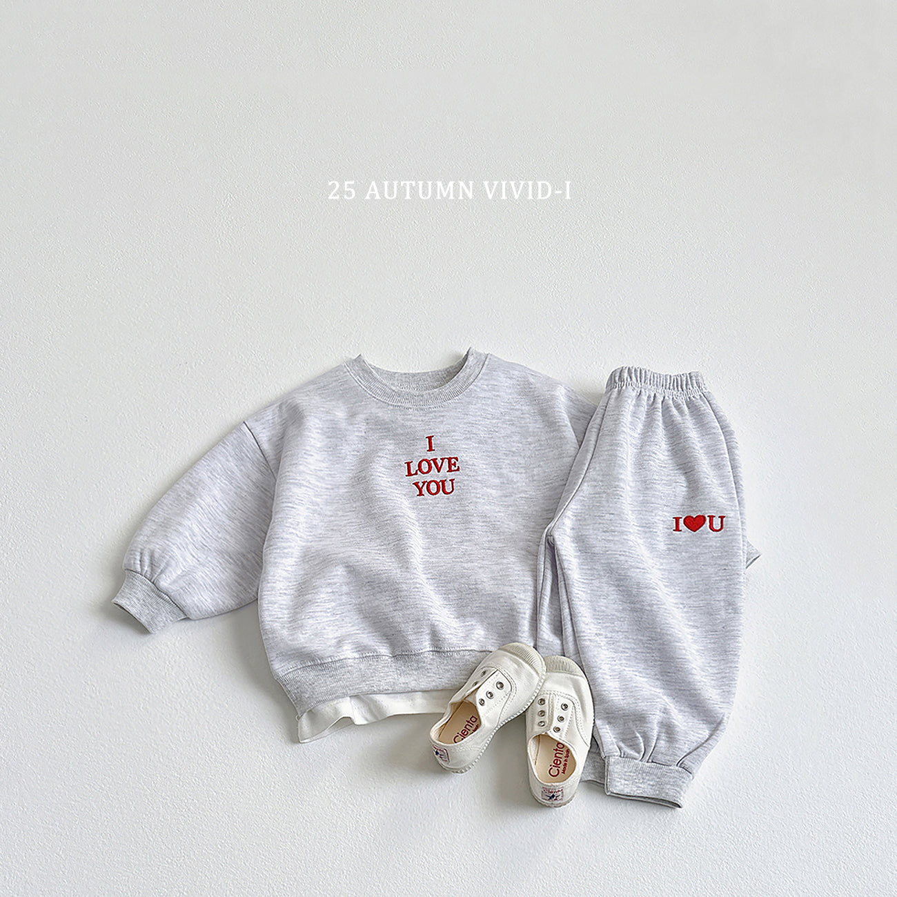 Love Embroidery Set (Top + Bottom)