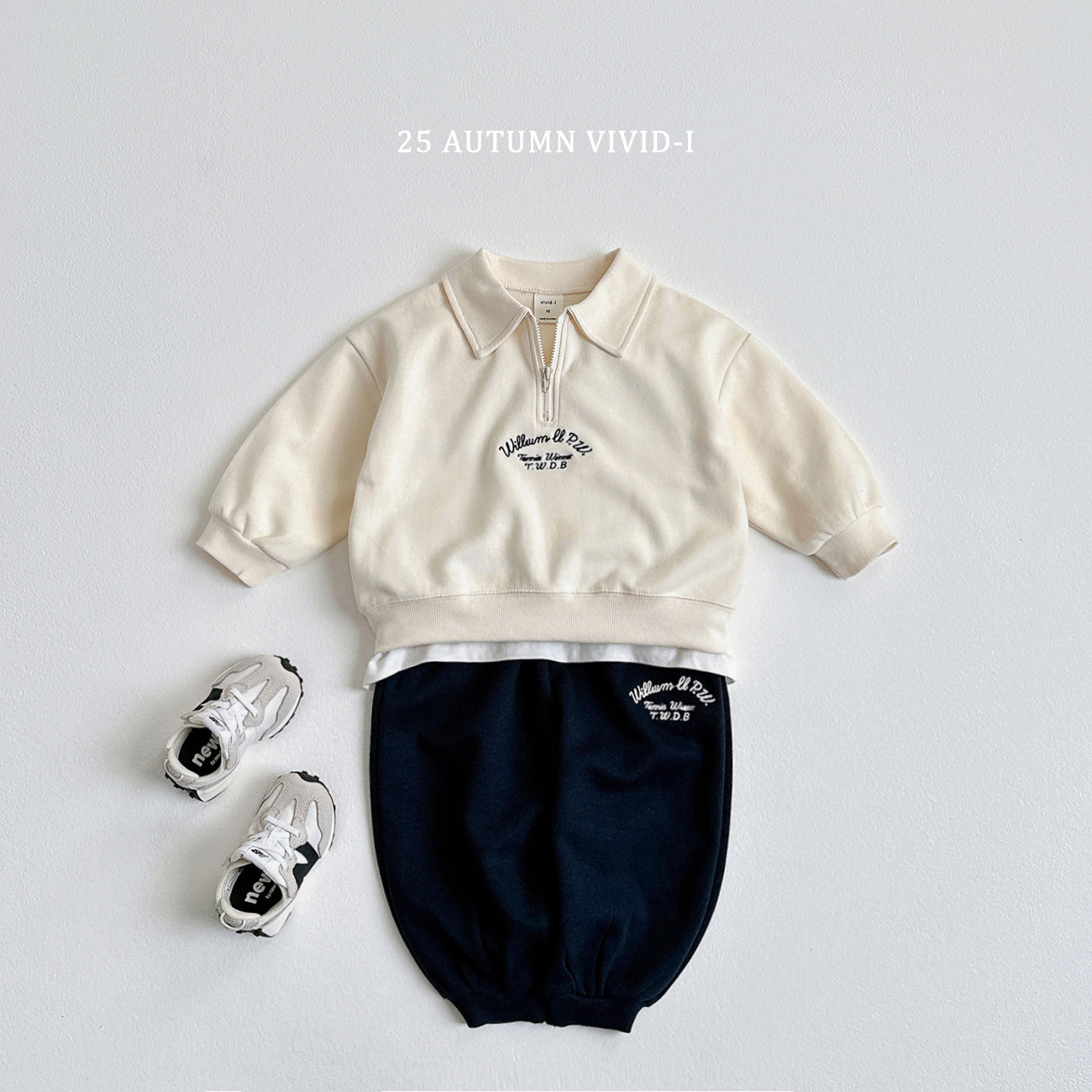 Embroidery Anorak Sweatshirt