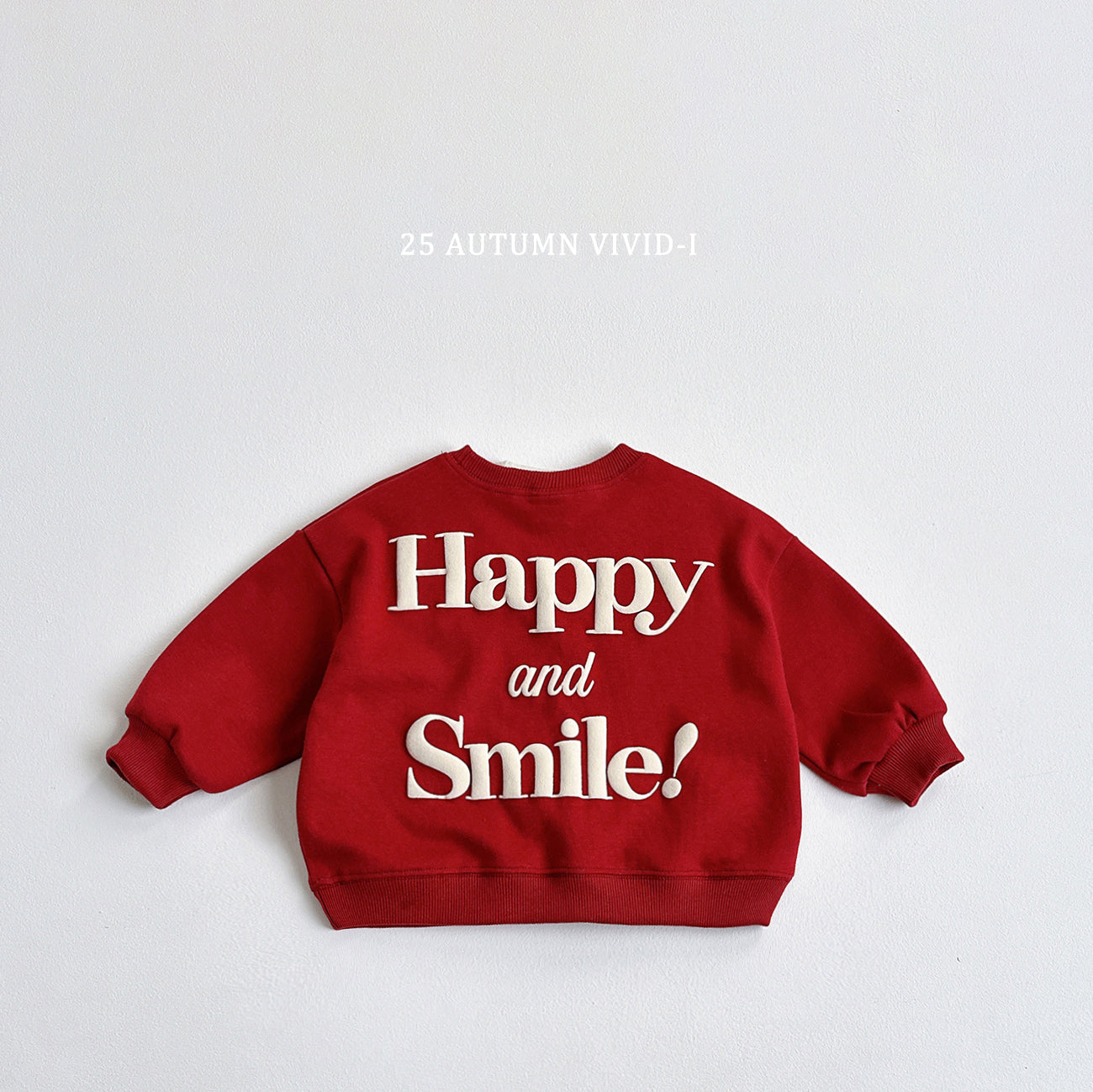 Happy Embossed Sweatshirt