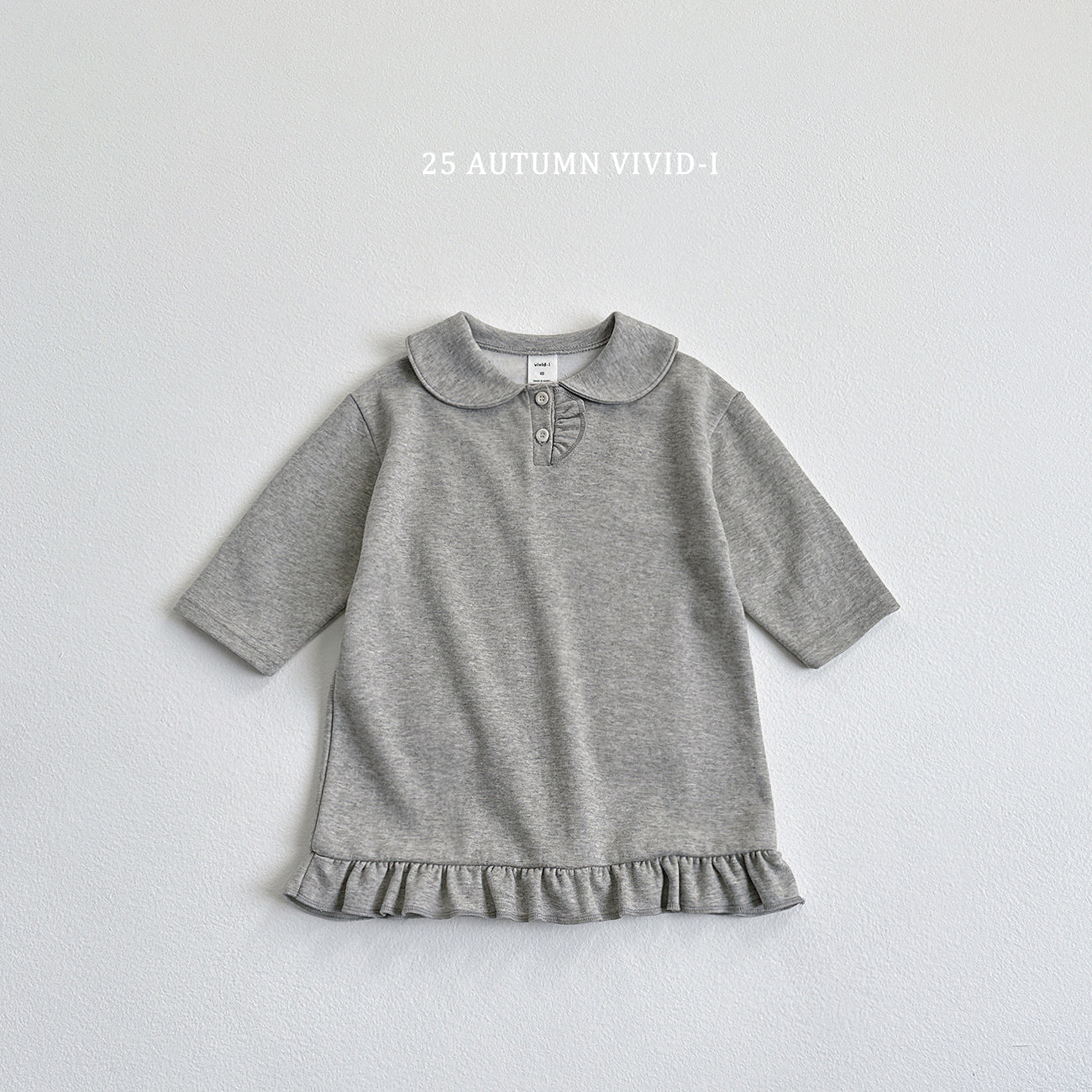 Button Frill Dress