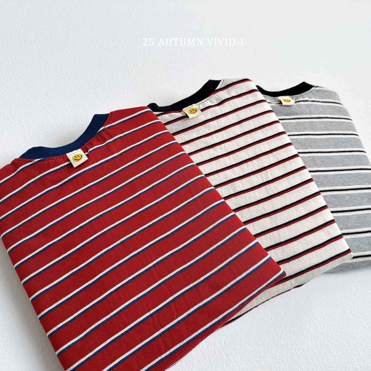 Smile Label Stripe T-shirt