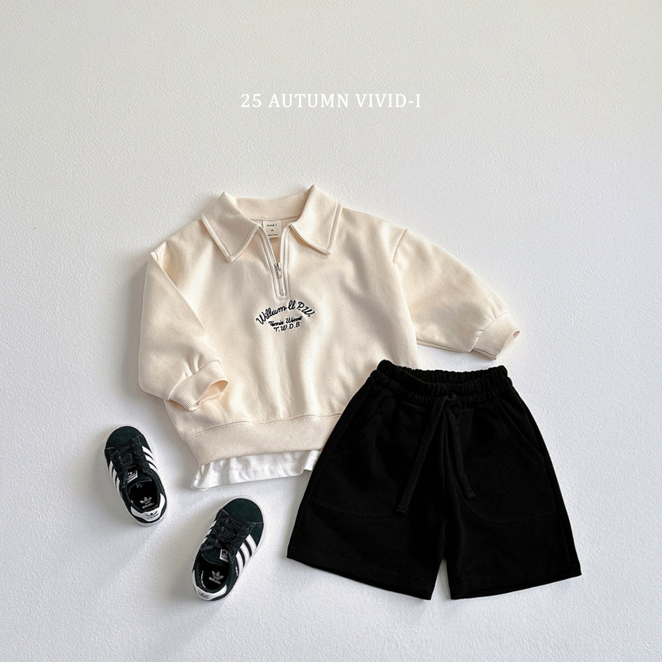 Embroidery Anorak Sweatshirt