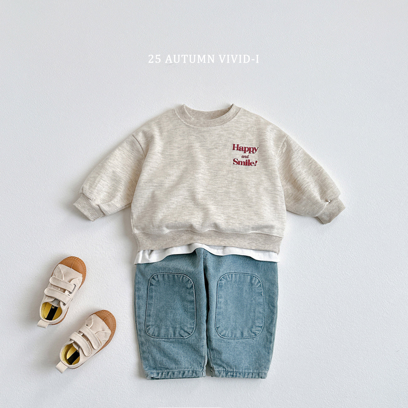 Happy Embossed Sweatshirt